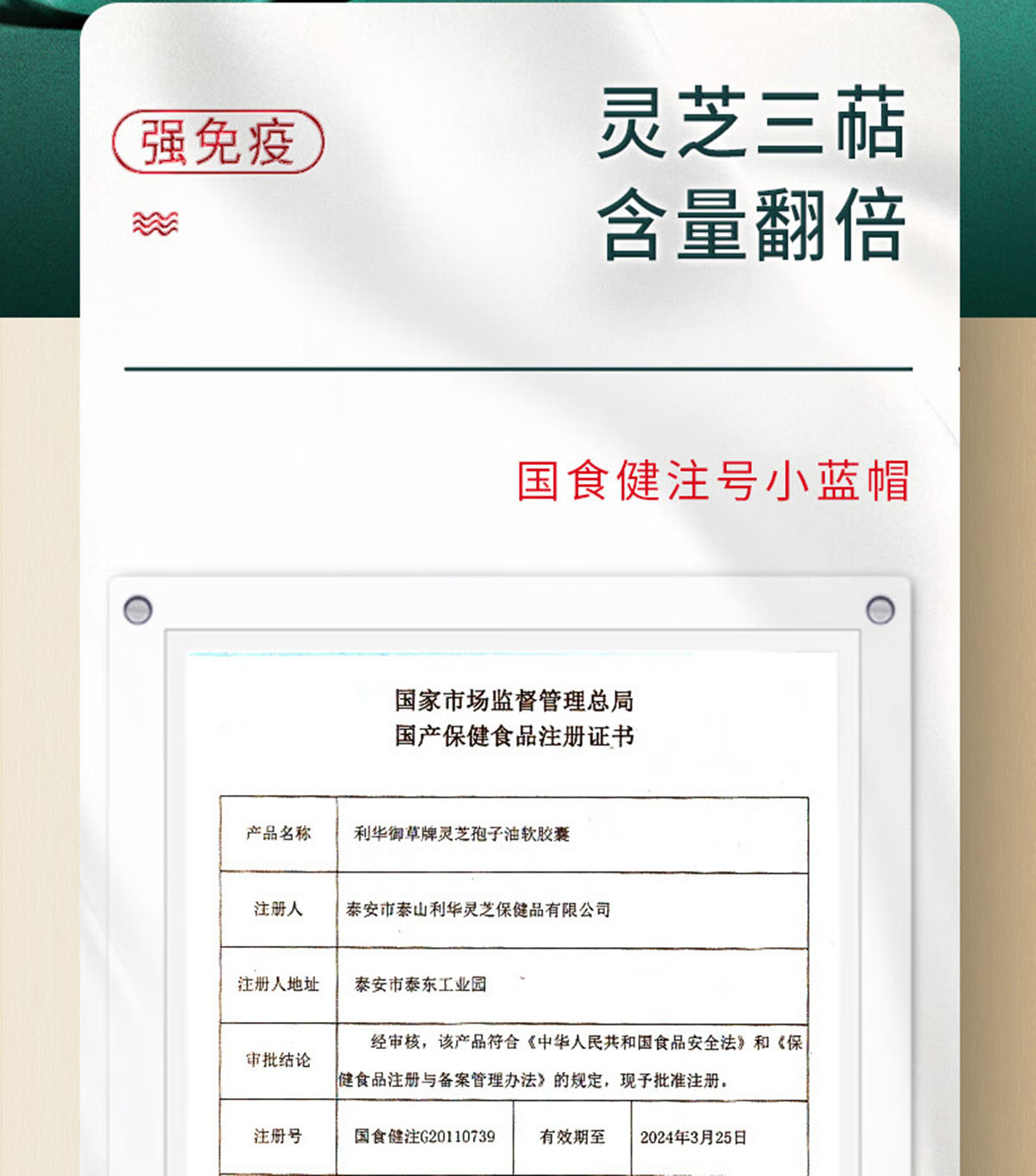 芝人堂·灵芝孢子油软胶囊
